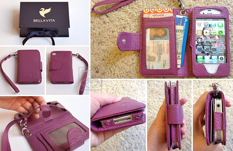 BellaVita Vita Violetta iPhone 4/4S Wristlet, in deep purple