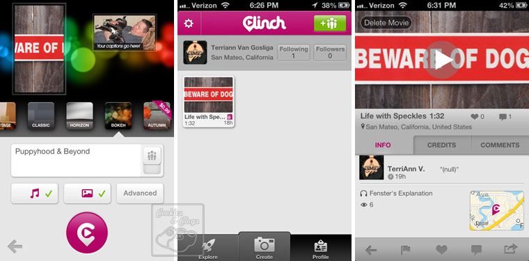 Clinch iOS Video Creation App