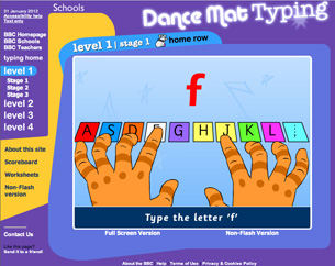 Dance Mat Typing from BBC