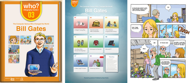 who? comics app for iPad Bill Gates