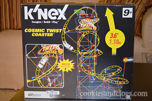 K'Nex knex cosmic twist coaster 9 up roller coaster rollercoaster