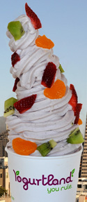 World's Tallest Yogurt Yogurtland Land Burlingame California