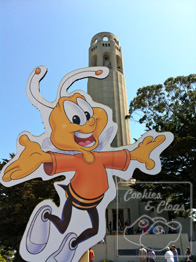 Buzz Honey Nut Cheerios Bee Tour America San Francisco California Coit Tower