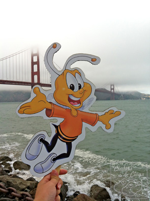 Buzz Honey Nut Cheerios Bee Tour America San Francisco California Golden Gate Bridge