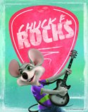 Chuck e cheese rocks new mascot poster mouse image