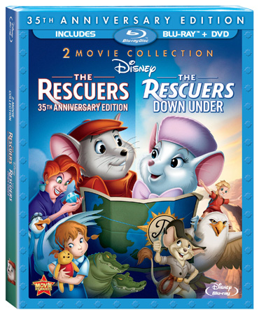 Rescuers Down Under 35 anniversary dvd blu-ray disney