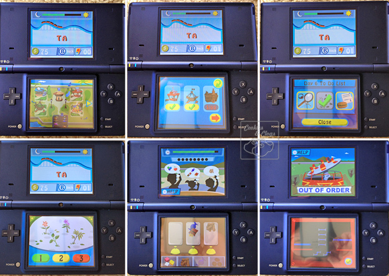 Scholastic Nintendo DS game My Amusement Park Digging for Dinosaurs Screenshots 2-pack video