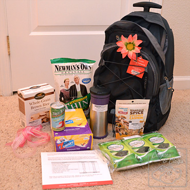 Grocery Outlet Back to School bag rolling backpack food