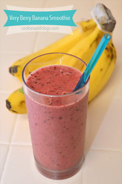 Very Berry Banana Smoothie Recipe like Jamba Juice Razzmatazz Recipe