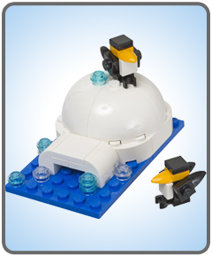 Mini Lego Igloo with Penguins Model Kit at Store in January 2013