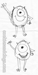 Monsters University Mike Sketch