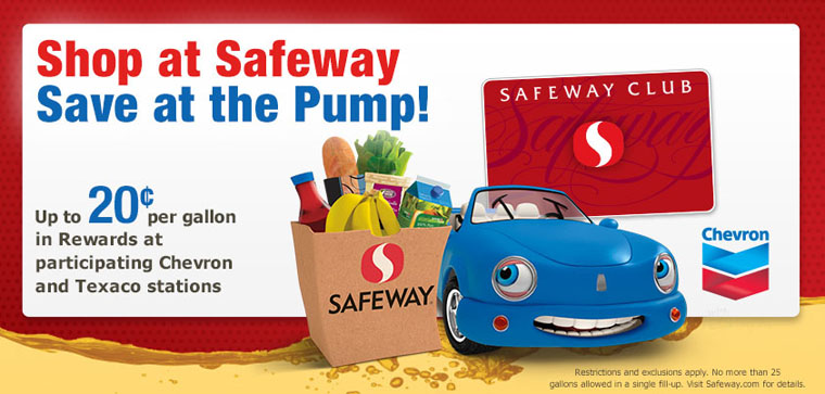 Safeway Reward Points Gas at Chevron