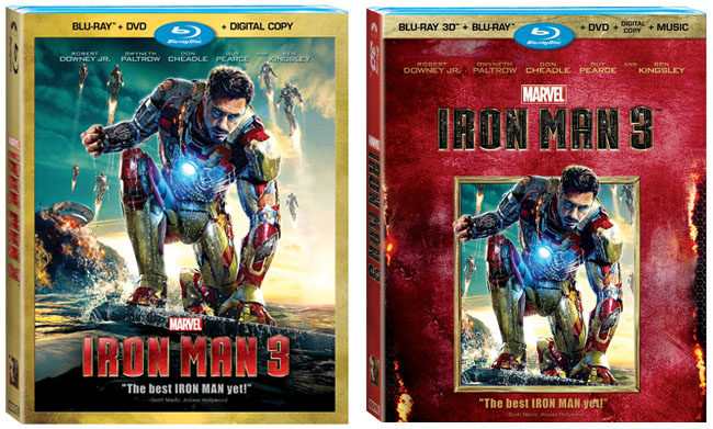 Iron Man 3 DVD, Blu-Ray, Blu-Ray 3-D Movie