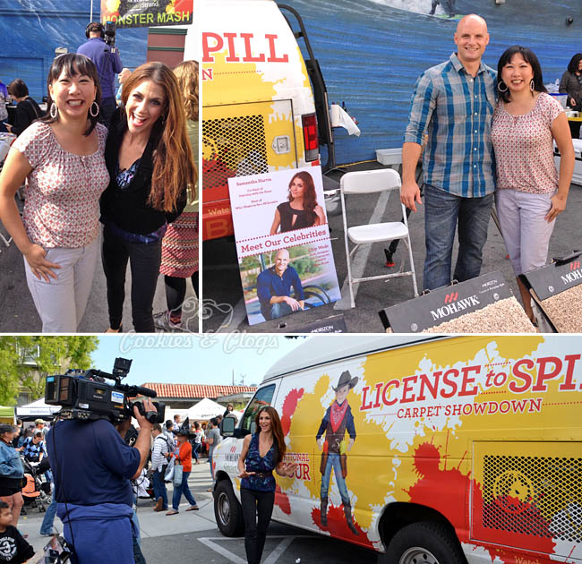 Mohawk Flooring License to Spill Tour for SmartStrand Carpet Stain Resistant in Half Moon Bay w/ Samantha Harris & Chip Wade #licensetospill #shop #cbias