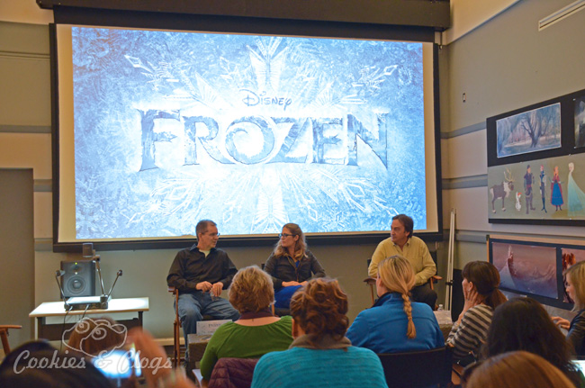 Walt Disney Frozen Press Day at Disney Animation Building during interview with directors Chris Buck, Jennifer Lee, and Producer Peter Del Vecho #DisneyFrozenEvent