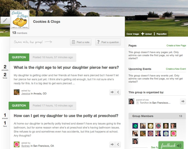 Kinsights - Online community for parents local and distant