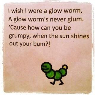 Glow Worm cute quote about happiness #quotes