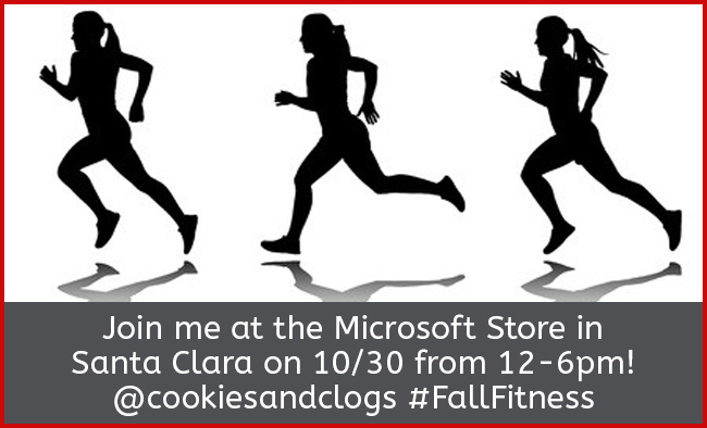 Fall Fitness event at the Microsoft Store in Santa Clara 10/30 #FallFitness #SantaClara