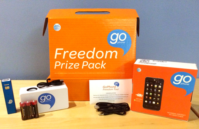 AT&T GoPhone plan – $45 per month smartphone plan and Freedom Kit giveaway