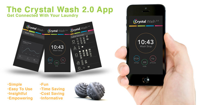 Crystal Wash – Removing the need for Laundry Detergent
