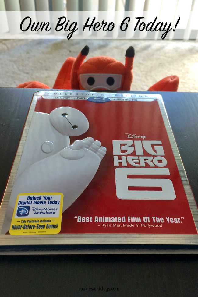 The Big Hero 6 Blu-ray Combo Pack and Digital HD copy are now available. My daughter loves watching this fun Disney movie with her Big Hero 6 Baymax by her side, especially with the bonus features mentioned here!