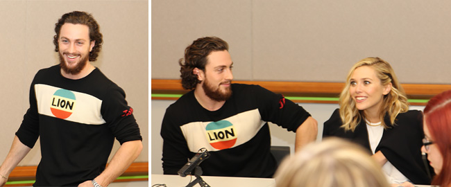 Movies | Celebrities | Avengers Age of Ultron Interviews with Elizabeth Olsen and Aaron Taylor-Johnson aka Scarlet Witch and Quicksilver twins.