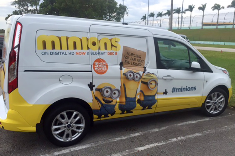 Meet the Minions and the Minionwagon during the Ford Championship Weekend at the Homestead-Miami Speedway in Florida. Afterwards, they’ll stop at Universal Orlando Resort, Atlanta, Philadelphia, and New York City.