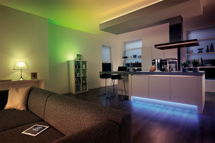 Electronics | Technology | Home Decor | The Philips hue LED White and Color Ambiance lighting system lets you customize the lights to fit or create the mood. See the video of how cool it actually be!