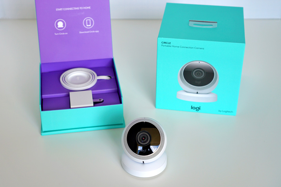 Cookies & Clogs | Technology | The Logi Circle from Logitech is a fantastic wireless video monitoring camera to keep an eye on the house, the kids, and your pets. Check out the easy 6-step setup process and the amazing audio and video quality.