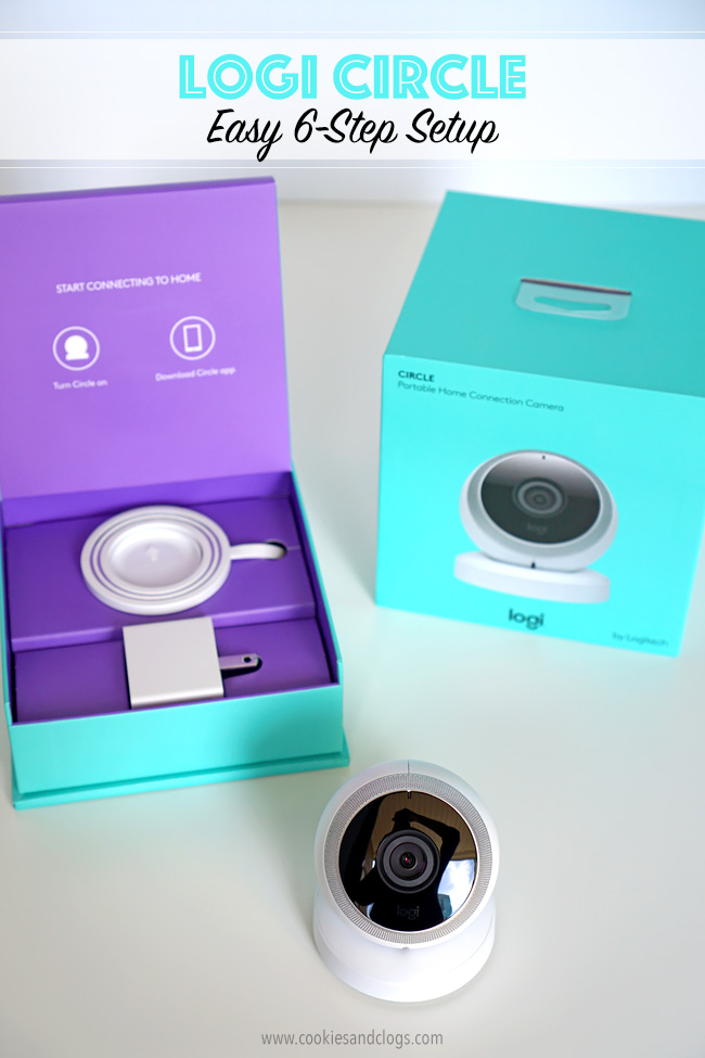 Cookies & Clogs | Technology | The Logi Circle from Logitech is a fantastic wireless video monitoring camera to keep an eye on the house, the kids, and your pets. Check out the easy 6-step setup process and the amazing audio and video quality.