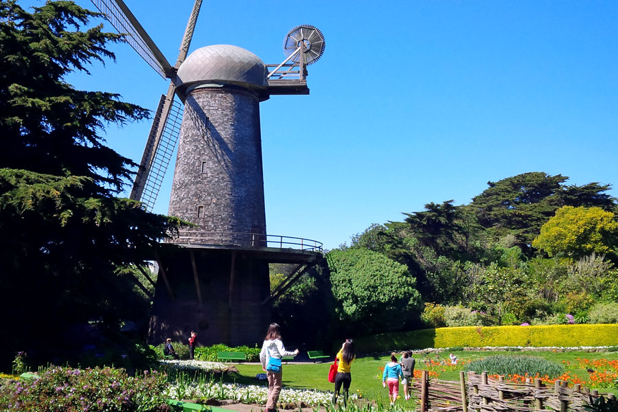 Cookies & Clogs | Travel | Looking for things to do in San Francisco with the family? Try these six day trips to see different parts of the city including Fisherman's Wharf, Chinatown, the Presidio, Muir Woods, and more. Dutch windmill