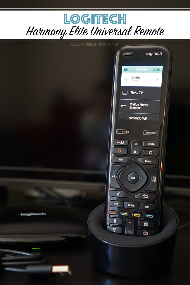 Cookies & Clogs | Technology | The Logitech Harmony Elite is a universal remote that controls more than just the TV. You can also program sequences of commands for smart devices, connected devices, and anything else that uses a Bluetooth or infrared signal. See our review here!