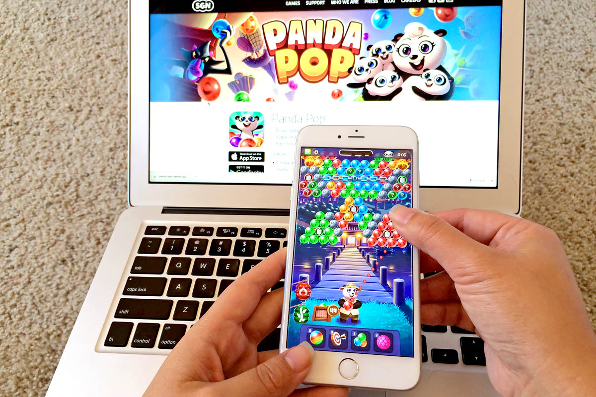 Panda Pop — Addicting Puzzle Game App w Pandas, Bubbles and Monkeys