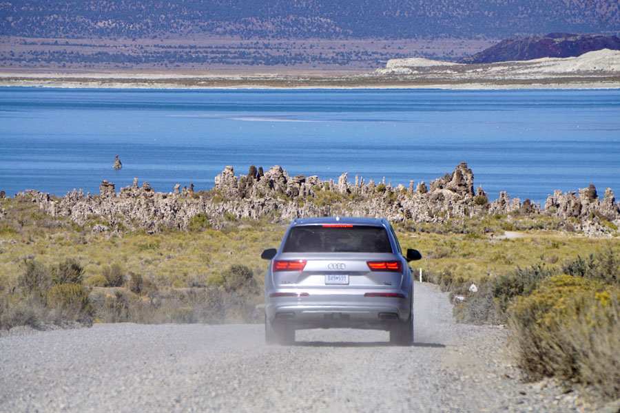 Cookies & Clogs | Cars | The 2017 Audi Q7 is loaded with features and is a perfect SUV for families. See which features work and which don't in this 2017 Audi Q7 review. Family road trip to Mono Lake, California