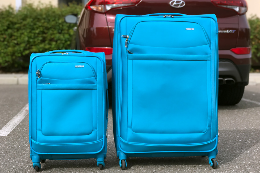 Cookies & Clogs | Travel | When flying, especially if you're doing international travel, it can be frustrating to meet baggage allowance limits and stay under a specific luggage weight. Using lightweight suitcases like the American Tourister iLite Max collection.
