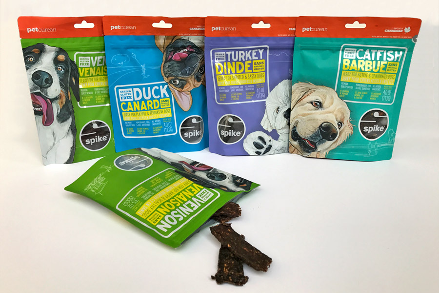 Cookies & Clogs | SPIKE jerky dog treats are all natural, grain and gluten free, and come in four flavors. My dog loves these and can't keep her tail from wagging uncontrollably when she see them!