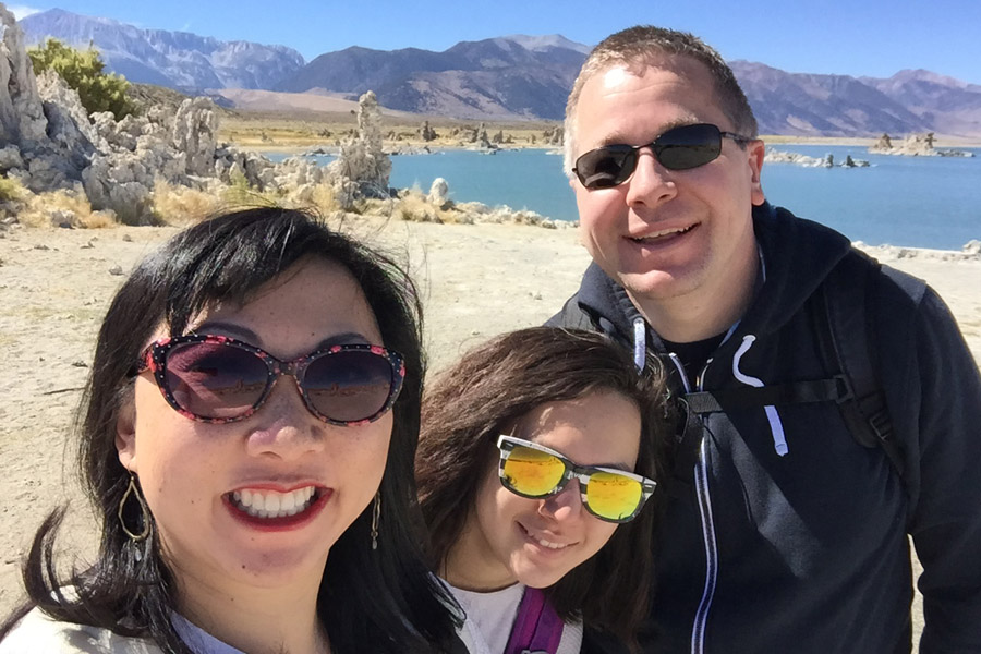 Cookies & Clogs | Finding family lifestyle blogs is easy. But, it's hard to find parenting tips and advice for raising teenagers. Why? Here's our experience of why it's so hard to write about parenting teens. Family at Mono Lake.