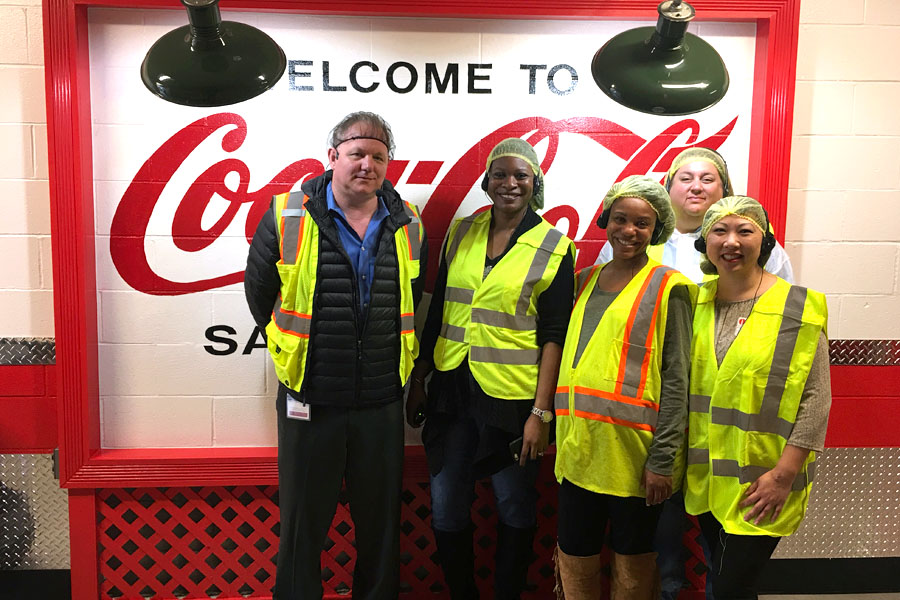 Cookies & Clogs | I recently join in a Coca-Cola bottling plant tour at the facilities in San Leandro, CA. See how bottles are made & how raw ingredients turn into your favorite beverages.