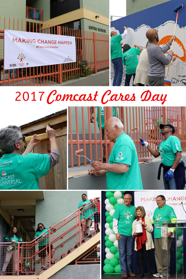 Cookies & Clogs | 2017 Comcast Cares Day at Sutro Elementary in San Francisco, CA + interview with David L. Cohen. Local community project also brings attention to Asian Pacific American Heritage Month.