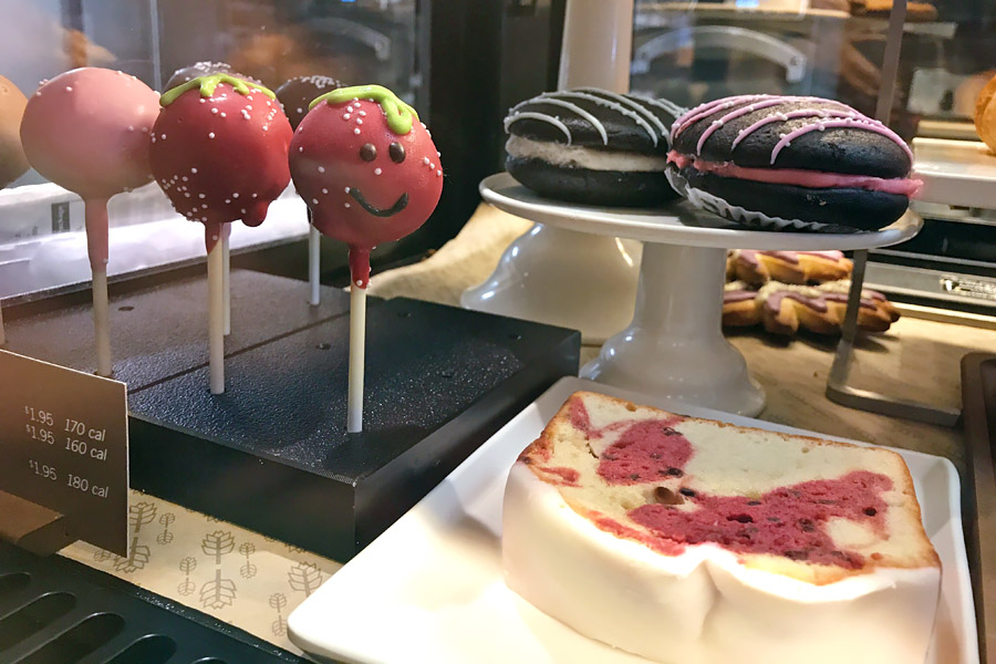 La Jolla, CA in the 2018 Hyundai Elantra GT. Happy strawberry cake pop at Starbucks.
