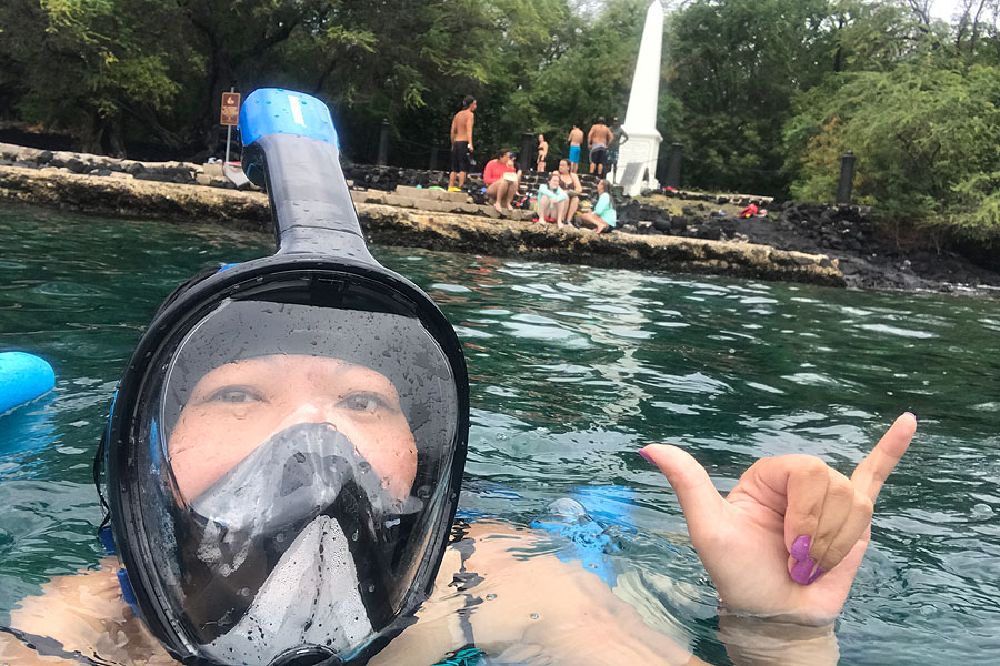 Things to do on the Big Island of Hawaii | Snorkeling at Kealakekua Bay near the Captain Cook Monument
