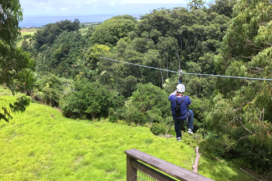 Things to do on the Big Island of Hawaii | Zipline near Akaka Falls Hilo with Eco Skyline Adventures