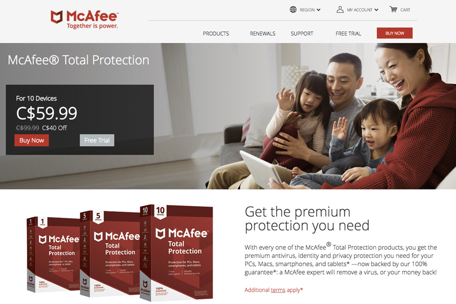 McAfee Total Protection Cyber Safety to protect teens online at high school