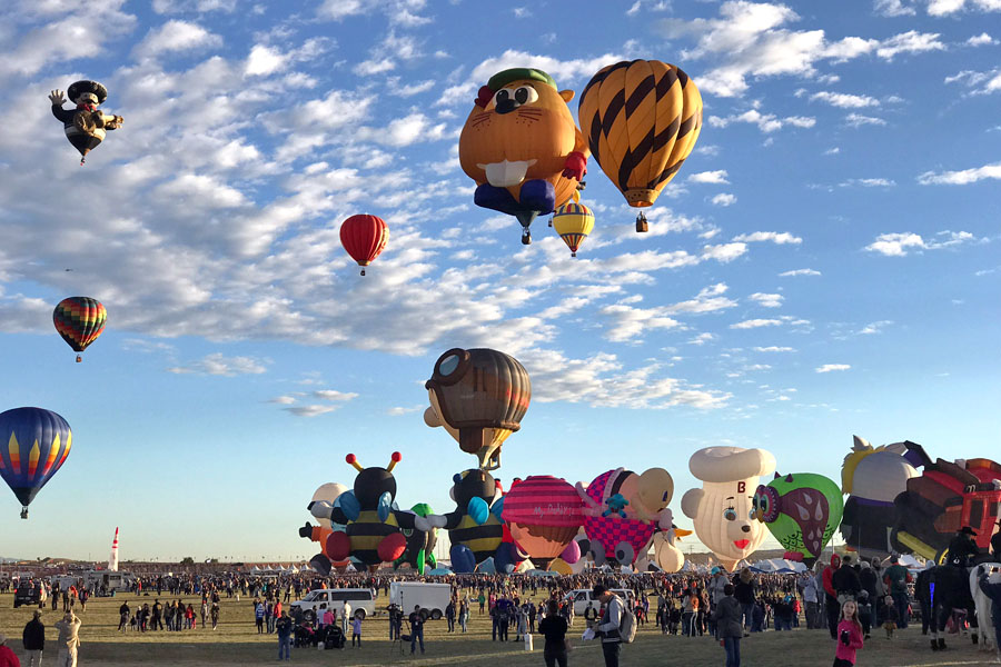 2017 Albuquerque International Balloon Fiesta in New Mexico Special Shape Rodeo