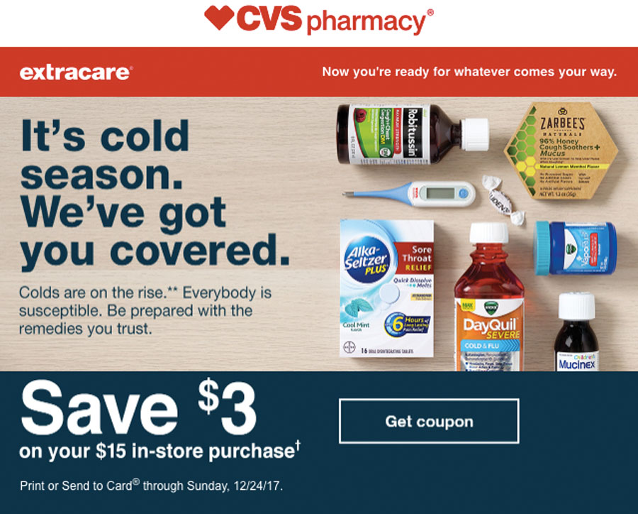 CVS Pharmacy cold season immune boosters, remedies, and cold medicine.