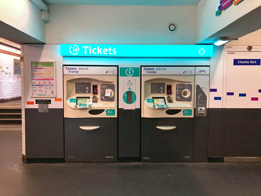 Paris Metro & Bus Public Transportation Guide: Ticket vending machines - see video tutorial.
