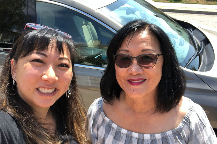 Mother Daughter Road Trip to Monterey in the 2018 Buick Enclave - asian women selfie