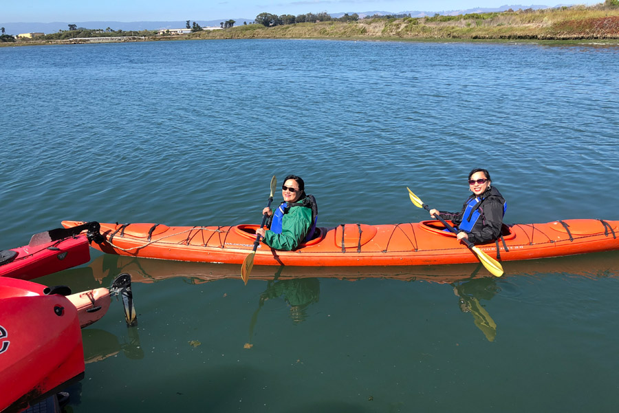 Mother Daughter Road Trip to Monterey in the 2018 Buick Enclave - Kayaking at Moss Landing