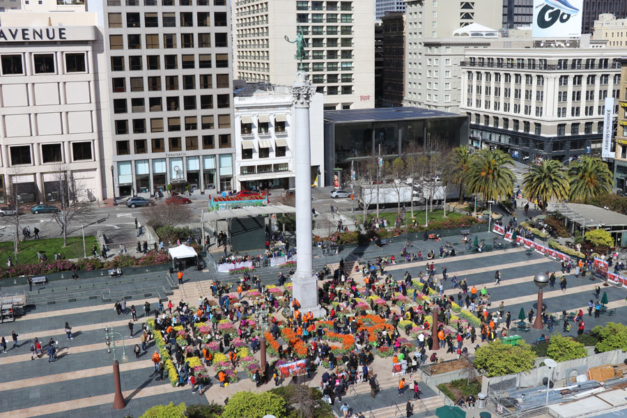 Free tulips at the second annual 2019 American Tulip Day in San Francisco is happening March 2, 2019 at Union Square.