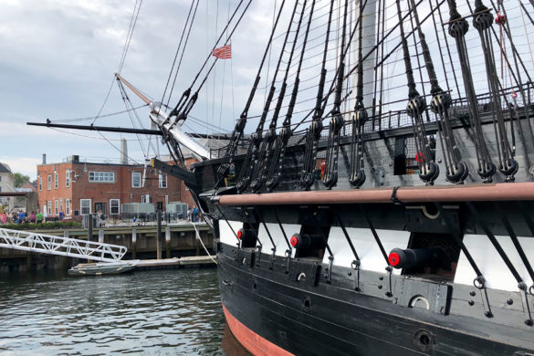 Family travel tips for visiting the Boston Freedom Trail in Boston, Massachusetts with historic sites - USS Constitution